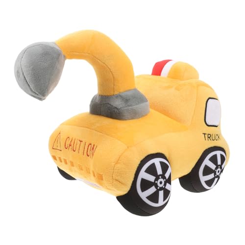 Warmhm Bagger Puppe Auto Stofftier Plüsch Cartoon Süßes Traktorspielzeug Kind Stofftiere Für Jungen Auto Für Junge Jungen Stofftiere Für Pp Baumwolle von Warmhm