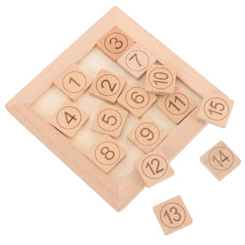 Warmhm Digitale Huarong-Straße Puzzle Zahlenrätsel zappeln rätselbuch laubsägen für holzspielsachen rätsel laubsäge Mathe-Lernspielzeug Zahl Lehrtafel hölzern von Warmhm