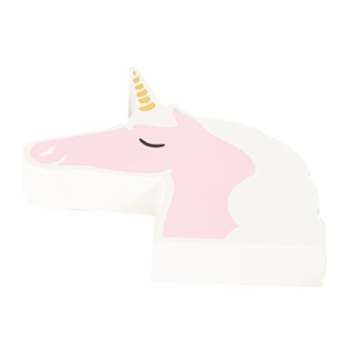 Warmhm Einhorn-Ornamente Desktop-Einhorn-Figur Bürodesk -zubehör Raumzubehör Eukalyptus-wandbehänge Wohnkultur Akzente Küchenzubehör Mauspad Computerzubehör Halter Rosa Holz von Warmhm