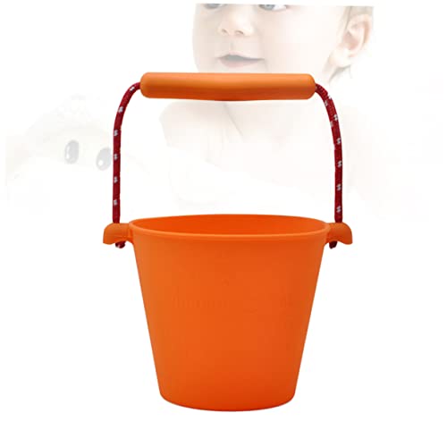 Warmhm Faltbarer Wasser Eimer Für Tragbarer Eimer Für Strand Bad Und Outdoor Aktivitäten Orange Vielseitig Einsetzbar Ideal Für Wasser Und Sandspiele von Warmhm