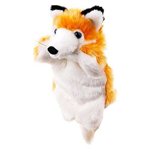 Warmhm Handpuppe Kinderspielzeug Puppenspielzeug Und Zubehör Fingerpuppen Für Kleinkinder Fuchs Marionetten Fuchspuppe Familie Bausatz Ausgestopft Beweglich Knuddelig Plüsch Orange von Warmhm