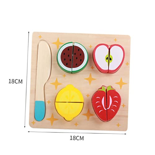 Warmhm Holz Schneidspielzeug Für Obst Puzzle Set Erdbeere Pädagogisches Lernspielzeug Für Kreatives Rollenspiel Und Motorische Fähigkeiten Für Kleinkinder Und Vorschulkinder von Warmhm