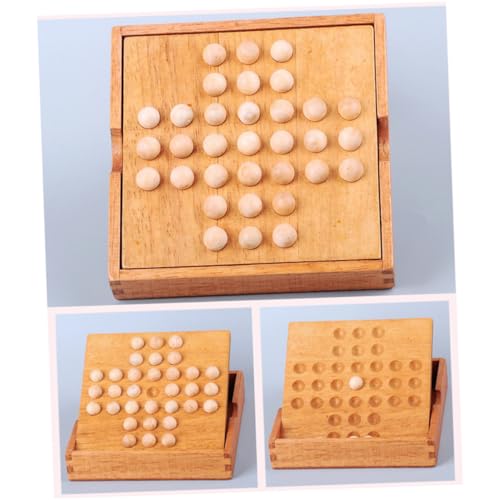 Warmhm Einzelnes Schach-peg Brettspiel Aus Holz Klassisches Denkspiel Für Familien Freunde Und Gruppen Bildungsförderndes Spielzeug Zur Verbesserung Von Und Geduld Warmhm Einzelnes Schach-peg Brettspiel Aus Holz Klassisches Denkspiel Für Familien Freunde Und Gruppen Bildungsförderndes Spielzeug Zur Verbesserung Von Und Geduld von Warmhm
