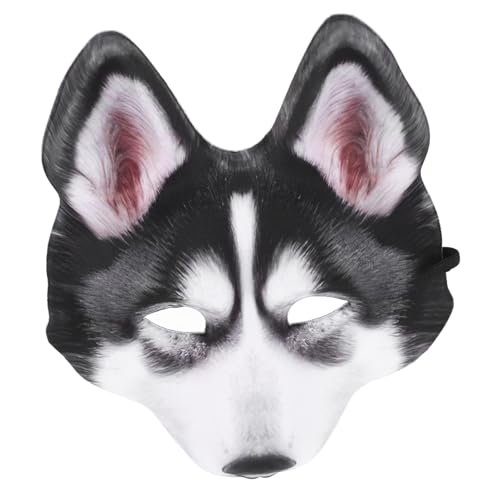 Warmhm Hundekopfmaske, Lustige Tiermasken, Halloween-kostüm, Voller Kopf, Realistische Masken Für Cosplay-kostüm-party, Wolfsmasken-enthusiasten von Warmhm