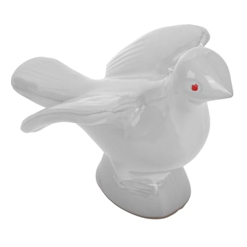 Warmhm Keramik-taubenornamente Vogelfiguren Aus Keramik Falsche Tauben Vogelfigur Regaldekoration Vogelfiguren Wohnkultur Moderne Vogelfigur Mini-taubenfigur Vögel-skulptur Weiß von Warmhm