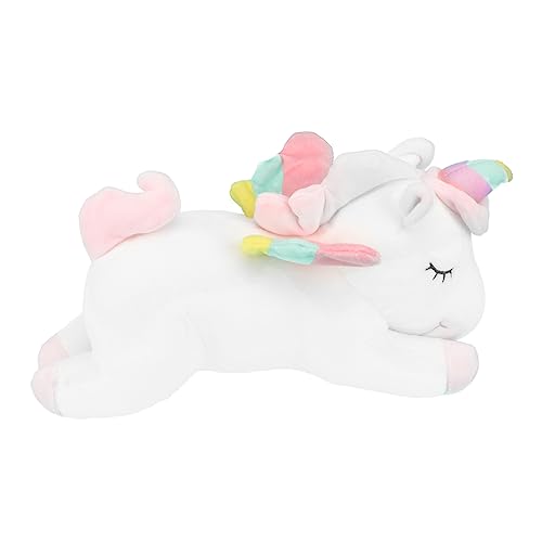 Warmhm Kuscheliges Einhorn Plüschspielzeug Großes Weiches Einhorn Kissen Regenbogenfarben Für Mädchen Perfektes Kuscheltier von Warmhm