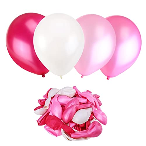 Warmhm Latexballons Pearl Optik Für Kindergeburtstagsfeiern Und Hochzeiten Spielzeugballons Weiß Hellrosa Pflaume Für Kreative Dekorationen von Warmhm