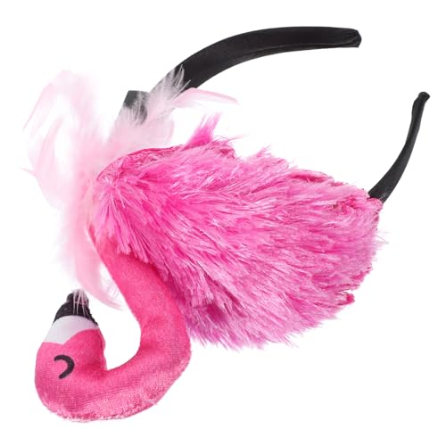 Warmhm Led-Flamingo-Stirnband Hawaii-Haarband Plüsch-Haarband Niedliche Kopfbedeckung Kopfschmuck Kopfschmuck Damen-Haarschmuck Karnevalskostüm Cosplay Tropische Hawaiianische von Warmhm