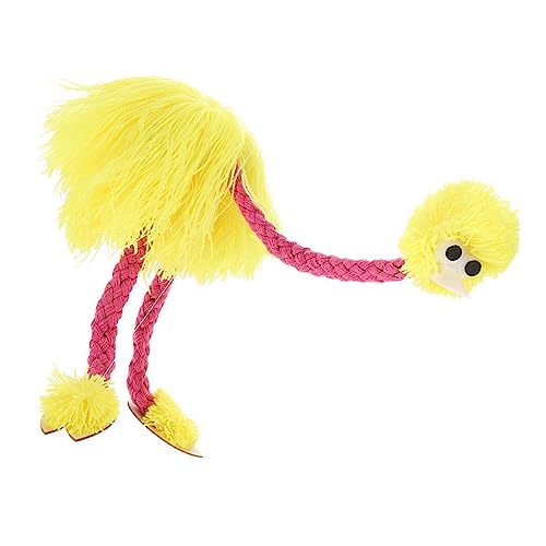 Warmhm Marionette bastelset Fun Toy dekoringe Puppet Toys Dinosaurier Roboter zappeln Aktivitäten für Puppenspiel-Requisite Leistung Plüschpuppe Kiefernholz Yellow von Warmhm