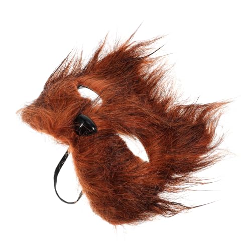 Warmhm Maske Halloween-kostüm Fuchs Zum Dekorieren Pelziges Kostüm Halloween-partybevorzugung Halloween-party-dekor Partyzubehör Halloween-dekor Kunststoff Brown von Warmhm