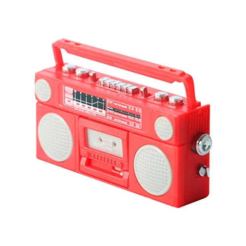 Warmhm Miniaturradio Für Puppenhaus Retro Funkmodell Dekoratives Mini Radio Für DIY Puppenhaus Zubehör Perfektes Accessoire Für Nostalgische Miniaturwelten von Warmhm