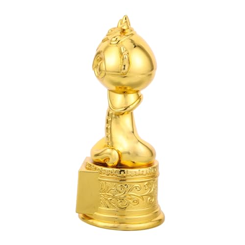 Warmhm Neujahrstrophäe Schlangenskulptur Für Zuhause Auszeichnungen Und Trophäen Fußballtrophäe Desktop-schlangenstatue Chinesische Tierkreiszeichenstatuen Trophäe Für Harz Golden von Warmhm