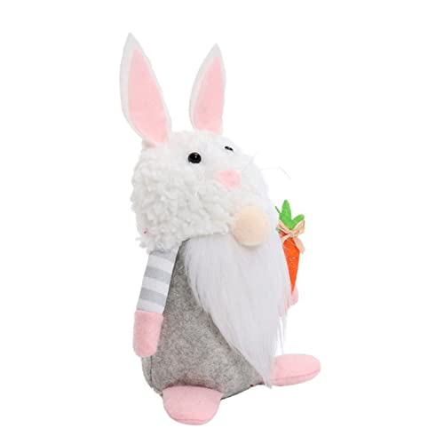 Warmhm Osterpuppe Zubehör Für Meerschweinchen Plüsch Kaninchen Wurf Zwerg Puppe Hase Gnom Puppe Party-wichtel- Osterzwerg Osterparty Gefallen Colorful Kies von Warmhm