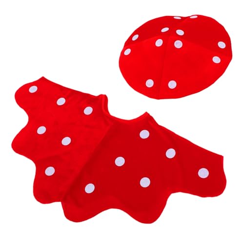 Warmhm Pilzhut Schal Set Halloween Kostüm Für Kinder Halloween Für Kinder Halloween Kostüme Kostüm Halloween Kostüme Für Erwachsene Kostüme Für Kinder Musher Partyhüte Stoff Rot von Warmhm