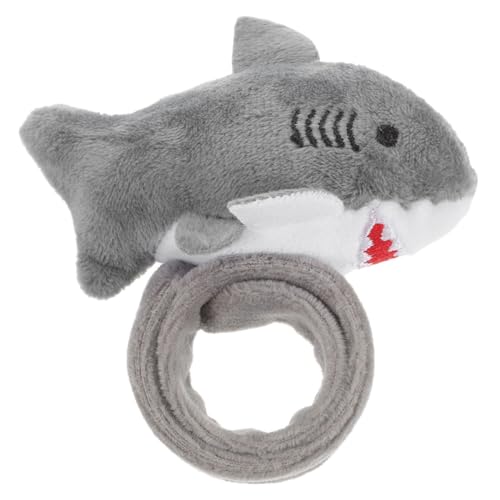 Warmhm Plüschring Ausgestopfte Tierarmbänder Gefülltes Schlagarmband Hase Party Umarmungsarmband Welpe Spinne Schlagbänder Fürs Handgelenk Ornament Tiere Hund Pp Baumwolle Grey von Warmhm