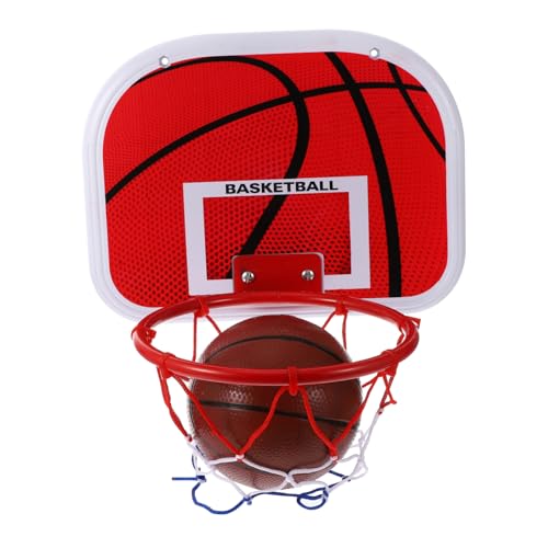 Warmhm Praktisches Basketballspielzeug Ohne Bohren Rot Indoor Outdoor Basketball Board Für Spiel Und Training Für Jungen Und Mädchen Basketballkorb von Warmhm