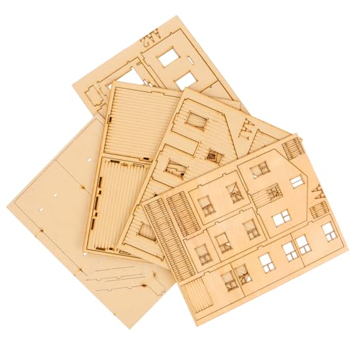 Warmhm Puzzle-holzmodell Puzzlematte Europäische Ländliche Dekoration Puzzle-Sets Aus Holz 3D-Puzzle Bauen Puppenhaus-Modell Wahrzeichen DIY-denksportaufgaben Kriegsherren Hölzern Golden von Warmhm