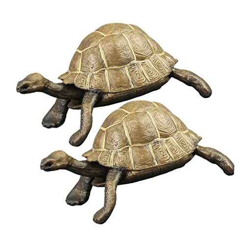 Warmhm Realistische Schildkröten Modellfiguren Lifelike Tortoise Ornamente Für Garten Und Innendekoration Dekorative Schildkrötenstatue von Warmhm