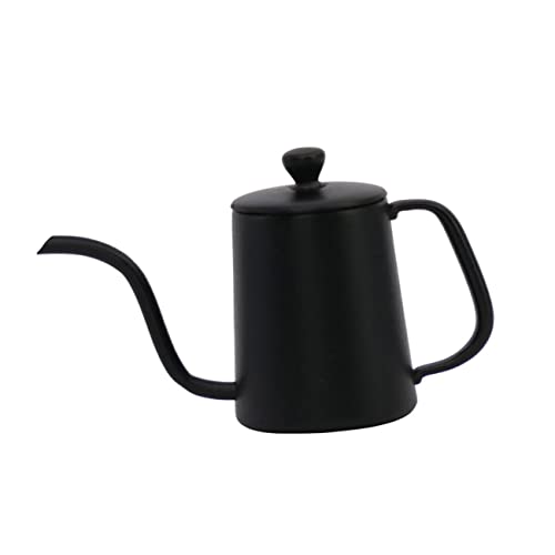 Warmhm Simulation Kaffeekanne Schwanenhalskessel Kaffeekanne Prop kinderküche geräte puppenhauszubehör wasserkocher Kaffeemaschine lebensechter Kaffeekessel Mini House Decor Metall Black von Warmhm