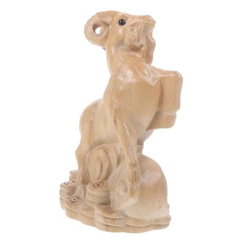 Warmhm Sternzeichen Ornamente Dekoration Tiere Puppe Gartenschmuck Zwerge Tierornament Aus Holz Holzschnitzerei Tierfigur Kleine Tierstatue Tischtierverzierung Mahagoni- von Warmhm