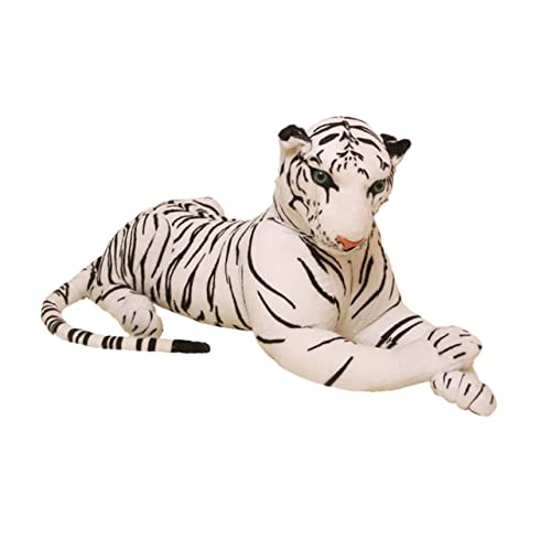 Warmhm Stoffpuppen Animal Figures weihnachsgeschenk spielzeuge Toys weihnachstsgeschenk spielwaren draußen Simulation Tiger ausgestopftes Tierspielzeug Tiger Tigerpuppe Weiß von Warmhm