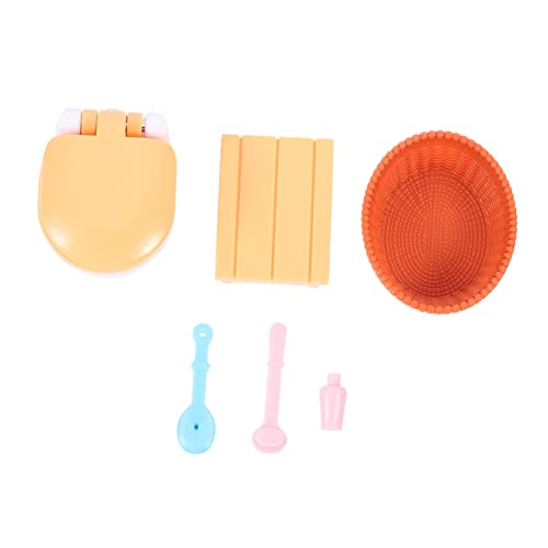 Warmhm Teiliges Miniatur Badezimmermöbel Set Für Puppenhäuser Holz Mini Hausmöbel Puppen Badezimmermöbel Für Kreatives Für Miniatur Liebhaber von Warmhm