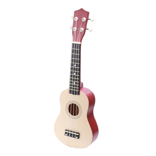 Warmhm Ukulele Aus Holz Farbenfrohe Musikinstrumente Für Akustische Gitarre Im Vintage Stil Ideales Lernspielzeug Für Frühe Musikalische Bildung Naturfarbig von Warmhm