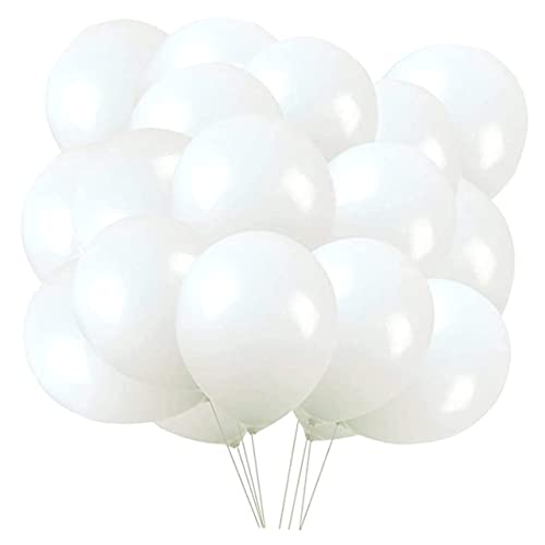 Warmhm Weiße Latexballons Hochzeits Und Geburtstagsballons Für Weißes Thema Ideal Für Partys Und Feierlichkeiten von Warmhm