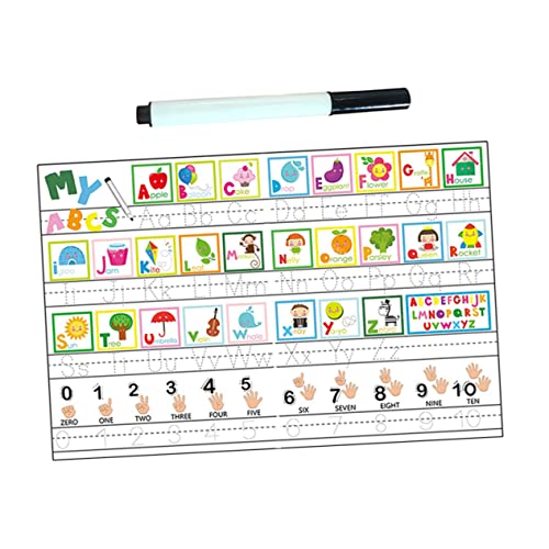 Warmhm Wiederverwendbare Lernaufkleber Für Kreative Wandtattoos Mit Buchstaben Für Kindergarten Inklusive Whiteboard Stift Pädagogische Wandaufkleber von Warmhm