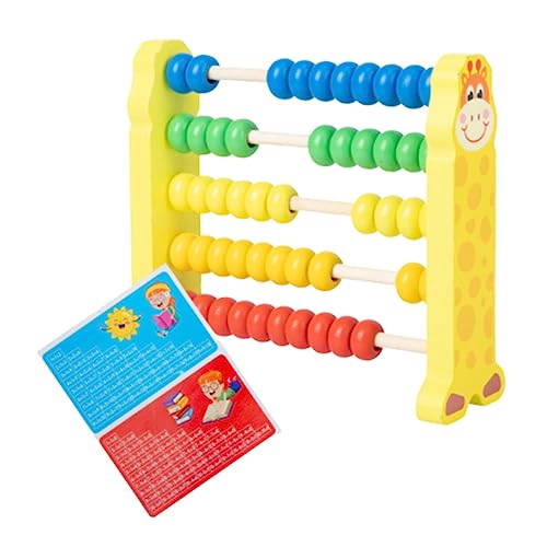 Warmhm Zeiliges Holz Abacus Lernspielzeug Giraffe Buntes Nummerierungsspielzeug Für Vorschulkinder Und Schüler Ideales Berechnungswerkzeug Für Mathematische Übungen von Warmhm