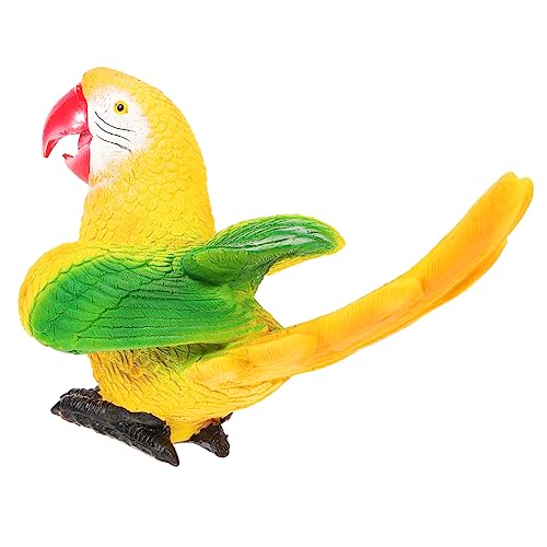 Warmhm simulierte Papageienverzierung Papagei-Statue Papageien-Wandskulptur Taube Vogel Figur künstlich gartendeko Parrot Ornament Dekoration Schmuck Handwerk papagei Harz von Warmhm