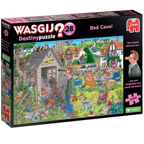 Wasgij Destiny 28, Dad Cave – Einzigartiges 1000-teiliges Puzzle für Erwachsene, bunt, lustig, herausfordernd & Brainteasing, 1000 Teile Erwachsenen-Puzzle – 100% recycelter Karton – Jumbo von Wasgij