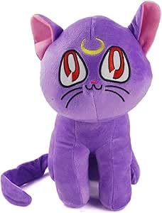 Waslary Anime Plüschpuppe Luna Diana Artemis Cosplay Kawaii Katze Plüschtier Geburtstagsfeier Geschenk von Waslary