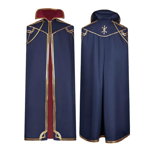 Waslary Caitlyn Kiramman Cosplay Blauer Umhang Erwachsene Halloween Vampir Umhang mit Kragen Waslary Caitlyn Kiramman Cosplay Blauer Umhang Erwachsene Halloween Vampir Umhang mit Kragen von Waslary
