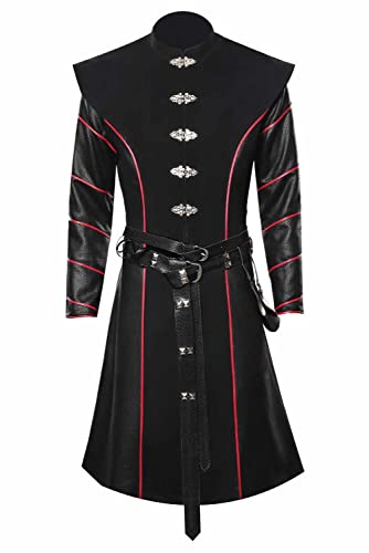 Waslary Daemon Targaryen Cosplay Prinz Kostüm Erwachsene Mittelalterliches Kostüm Herren Kleid und Gürtel Komplettset von Waslary