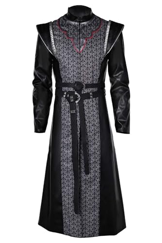 Waslary Daemon Targaryen Cosplay Prinz Kostüm Erwachsene Mittelalterliches Kostüm Herren Kleid und Gürtel Komplettset von Waslary