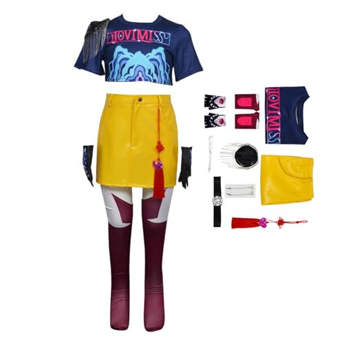 Waslary Hunters Kostüm Mädchen Mira Cosplay Kostüm Gelbe Uniform Komplettes Set Halloween Anzug Waslary Hunters Kostüm Mädchen Mira Cosplay Kostüm Gelbe Uniform Komplettes Set Halloween Anzug von Waslary