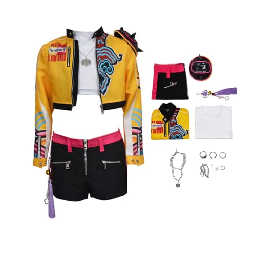 Waslary Hunters Kostüm Mädchen Mira Cosplay Kostüm Gelbe Uniform Komplettes Set Halloween Anzug Waslary Hunters Kostüm Mädchen Mira Cosplay Kostüm Gelbe Uniform Komplettes Set Halloween Anzug von Waslary