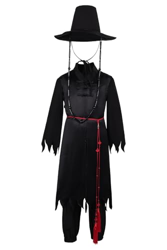 Waslary Saja Kostüm Jinu Cosplay Traditionelle Koreanische Kleidung Herren Schwarzes Anzug Halloween Party Kostüm Waslary Saja Kostüm Jinu Cosplay Traditionelle Koreanische Kleidung Herren Schwarzes Anzug Halloween Party Kostüm von Waslary