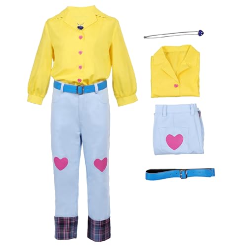 Waslary Saja Kostüm Jungen Jinu Cosplay Hemd Hose Oberteile und Gürtel Komplettes Set Halloween Party Kostüm Waslary Saja Kostüm Jungen Jinu Cosplay Hemd Hose Oberteile und Gürtel Komplettes Set Halloween Party Kostüm von Waslary
