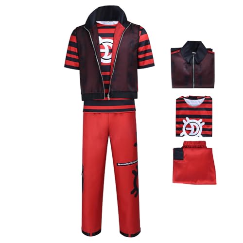 Waslary Zombies Victor Kostüm Erwachsene Film Cosplay Weste T-Shirt und Hose Set Halloween Party Kostüm Waslary Zombies Victor Kostüm Erwachsene Film Cosplay Weste T-Shirt und Hose Set Halloween Party Kostüm von Waslary