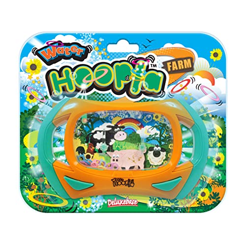 Water Hoopla - Bauernhof von Deluxebase. Astral Retro Wasser-Handheld-Spiel. Ringwurf-Handheld-Arcade-Spiel für Kinder und Erwachsene von Water Hoopla