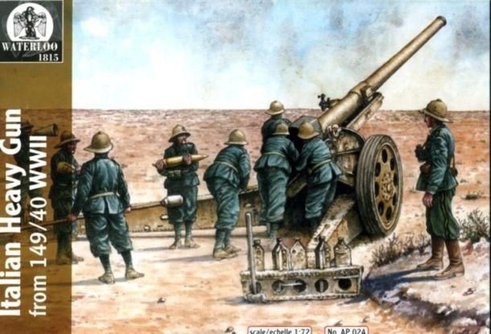 Italian heavy gun 149/40 w/serv. von Waterloo 1815