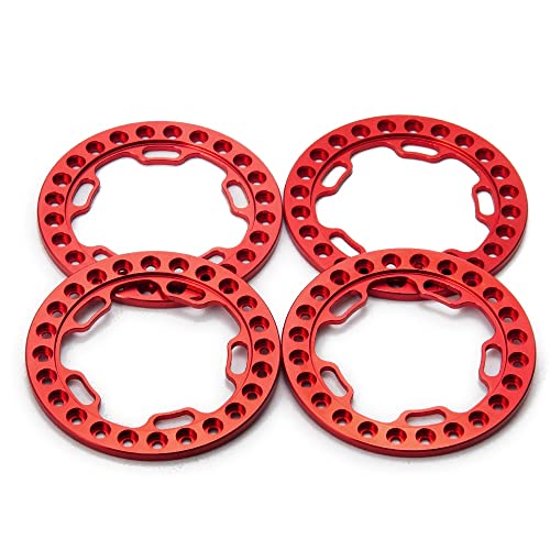 Watlsuz 4 ST¨¹CKE Metall Rad ?U?Erer Beadlock Ring f¨¹r 1,9 Felge 1/10 RC Crawler Axial SCX10 90046 TRX4,1 von Watlsuz