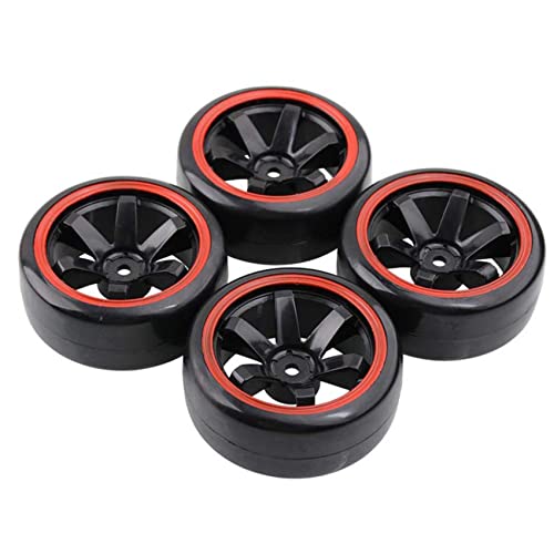 Watlsuz 4 St¨¹Ck 1/10 12 Mm Sechskant Reifen Felgen Stra?E Rennen Auto f¨¹r RC 1:10 On Road Rennen Auto Upgrade A von Watlsuz