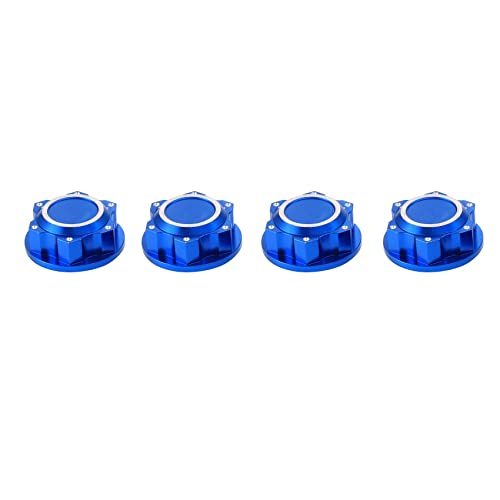 Watlsuz 4 St¨¹Cke Aluminium 24 Mm Sechskant Radmuttern Radnabenabdeckung Staubdicht Anti Rutsch f¨¹r Arrma 1/5 KRATON 8S Outcast 8S RC Auto,Blau von Watlsuz