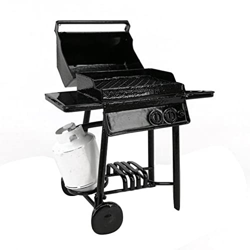 Watlsuz Barbecue-Grill Ma?Stab 1:10, Puppenhaus-Miniatur-Ornamente, Grillwerkzeug, Mini-M?Bel,B von Watlsuz