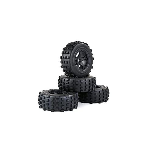 Watlsuz Gel?Ndewagen- und Vorderreifen f¨¹r 1/5 BAHA ROVAN KM BAJA 5T / 5SC / 5FT Rc-Auto-Spielzeugteile, Schwarz von Watlsuz