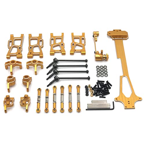 Watlsuz Metall-Upgrade-Zubeh?R-Modifikationskits f¨¹r 144001 144002 144010 124017 124018 124019 RC-Car-Upgrade-Teile,4 von Watlsuz