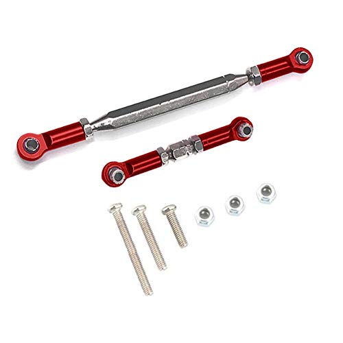 Watlsuz Metall Verstellbares Lenk Gest? Servo Link Stange Spann Schloss f¨¹r Mn D90 D99 Mn-90-45 1/12 Rc Auto Crawler, Rot von Watlsuz